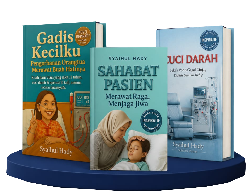 Buku Terbitan SAPAPRESS — Gadis Kecilku, Sahabat Pasien, Cuci Darah